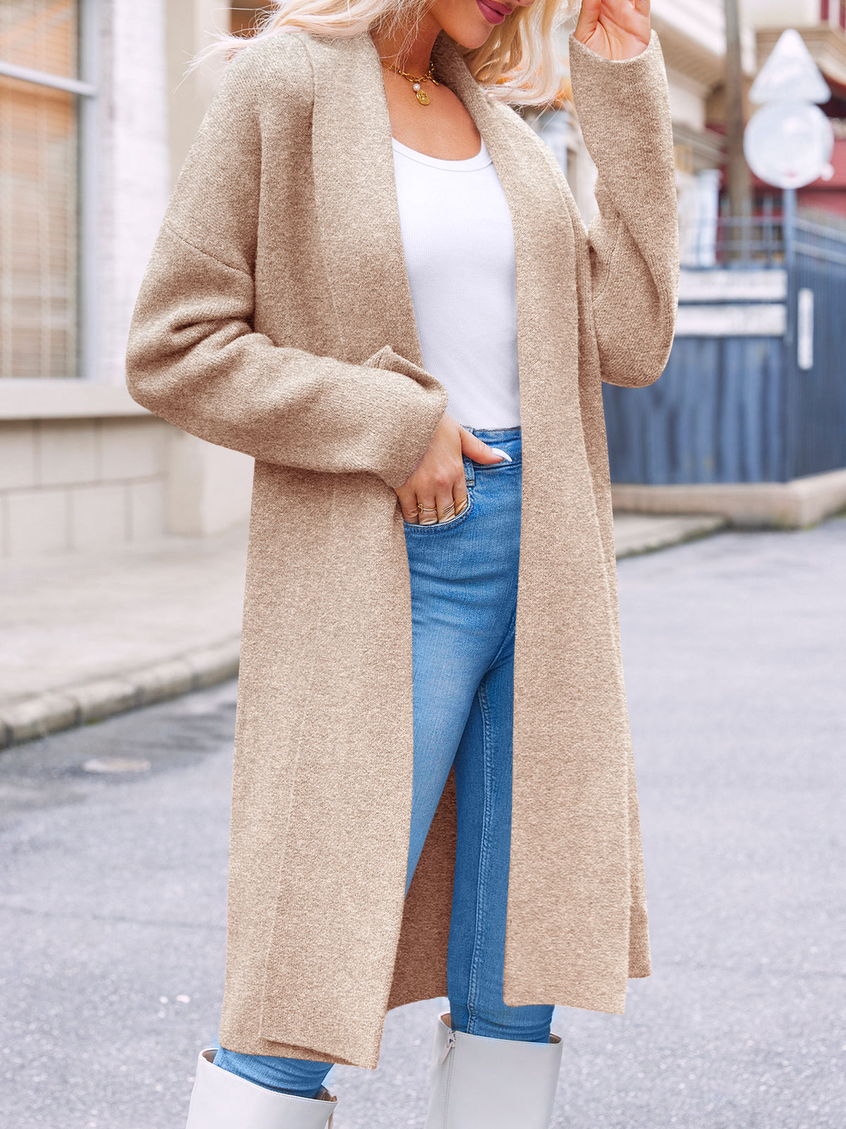 Saodimallsu Womens Oversized Open Front Cardigan