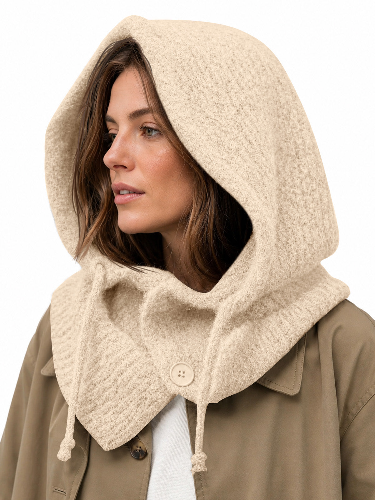 Saodimallsu Womens Balaclava Scarf Hats with Strings