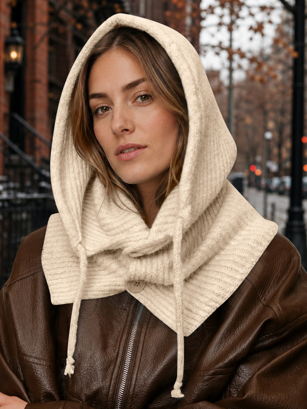 Saodimallsu Womens Balaclava Scarf Hats with Strings