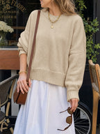 Saodimallsu Womens Oversized Chunky Knit Sweater