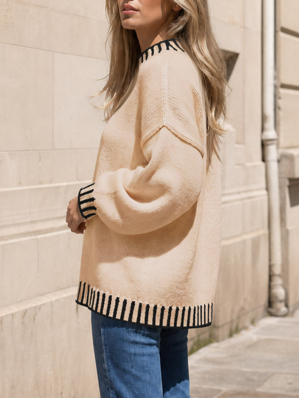 Saodimallsu Womens Chunky Mock Neck Sweater