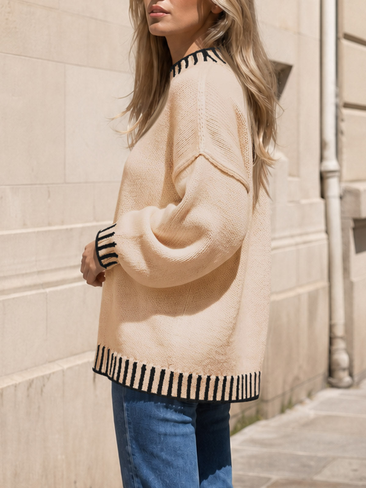 Saodimallsu Womens Chunky Mock Neck Sweater